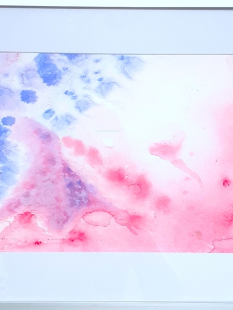 ręcznie malowana akwarela w ciszy